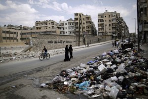 Garbage on the roadside